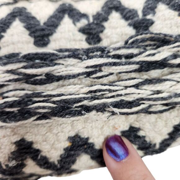 The Farmhouse by Rachel Ashwell Rug Black Cream Shabby Chic Cotton Woven Runner - Picture 8 of 15